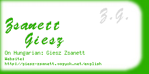 zsanett giesz business card